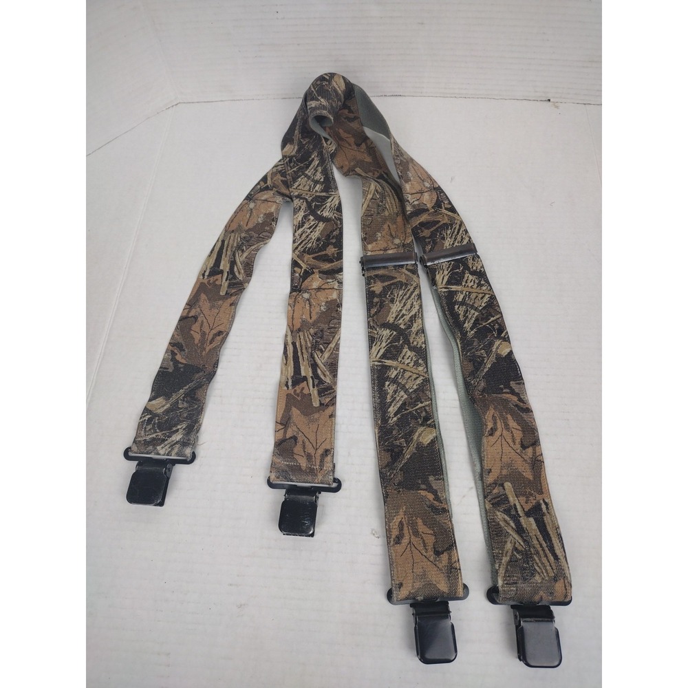 AWP Advantage Max 4 HD 2" Camo Suspenders Heavy Duty Clips Hunting Work Adjust